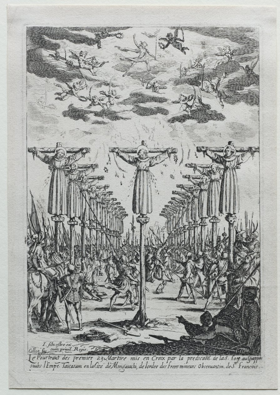 Martyrerne i Japan af Jacques Callot