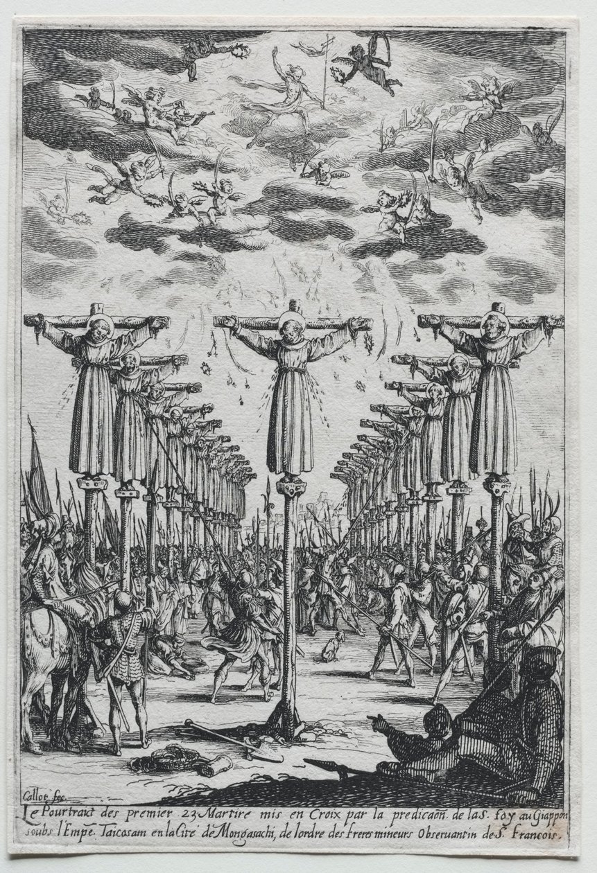 The Martyrs of Japan, 1600-tallet. af Jacques Callot