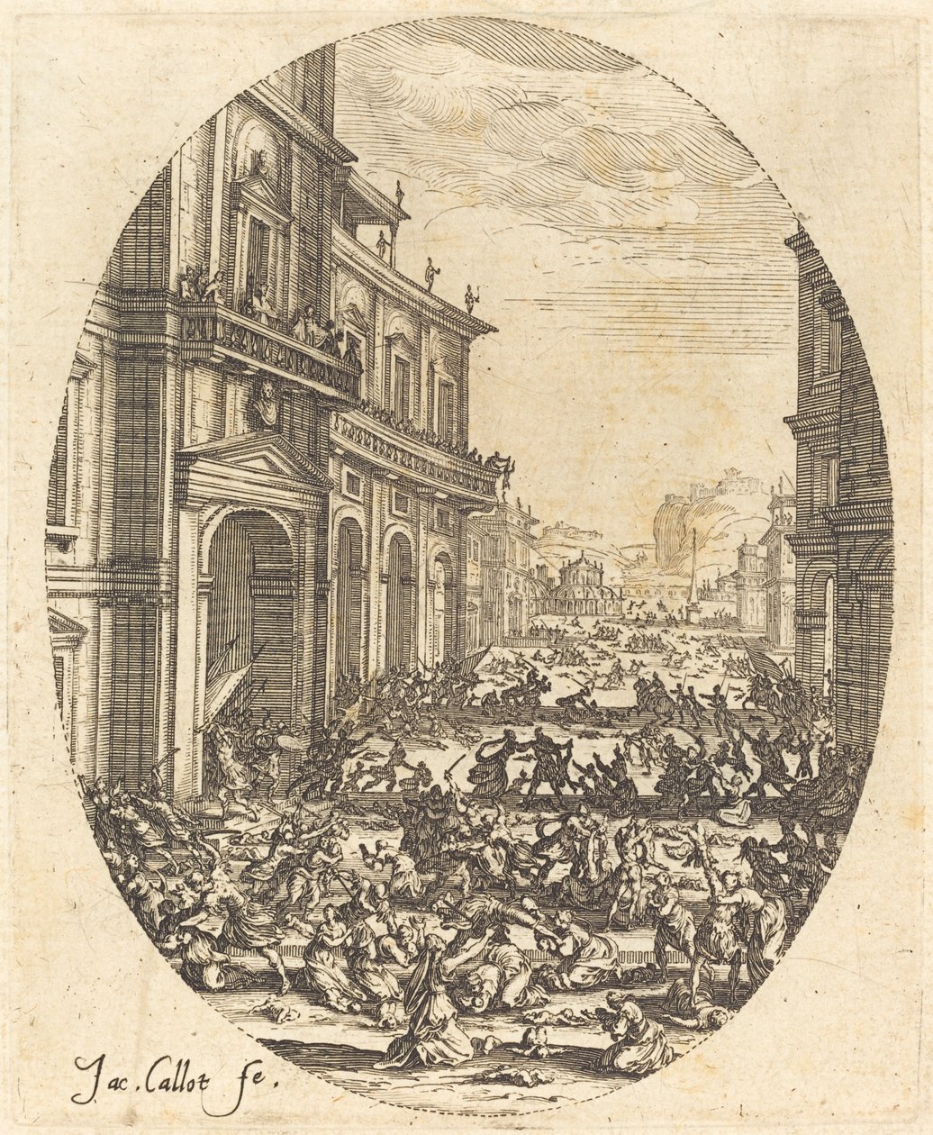 Massakren på de uskyldige af Jacques Callot
