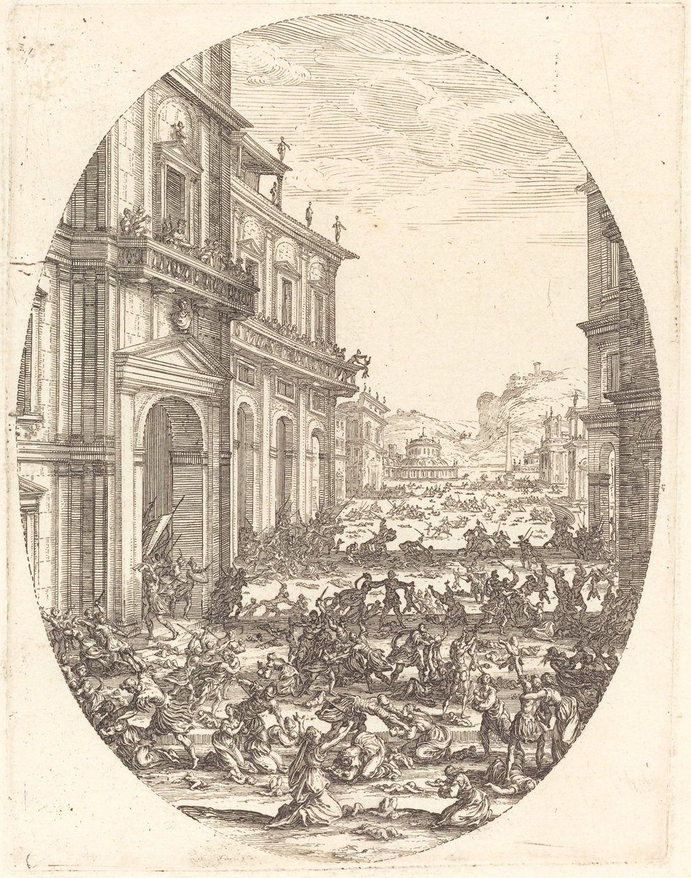 Massakren på de uskyldige af Jacques Callot