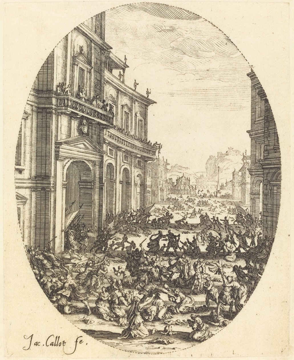Massakren på de uskyldige, anden plade af Jacques Callot