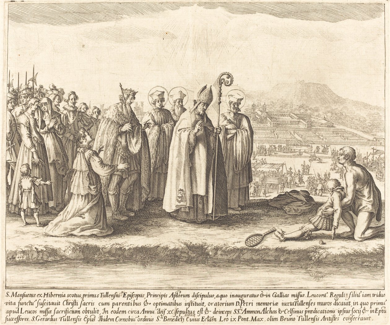 Miraklet i Saint Mansuy. af Jacques Callot