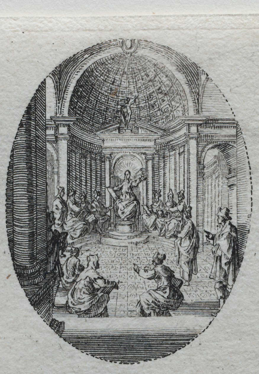 Lidenskabens mysterier: Kristus skændes med lægerne af Jacques Callot