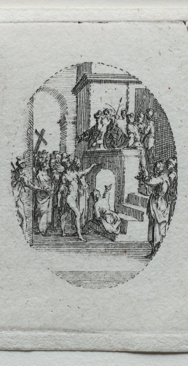 Lidenskabens mysterier: Kristus præsenteret for folket af Jacques Callot