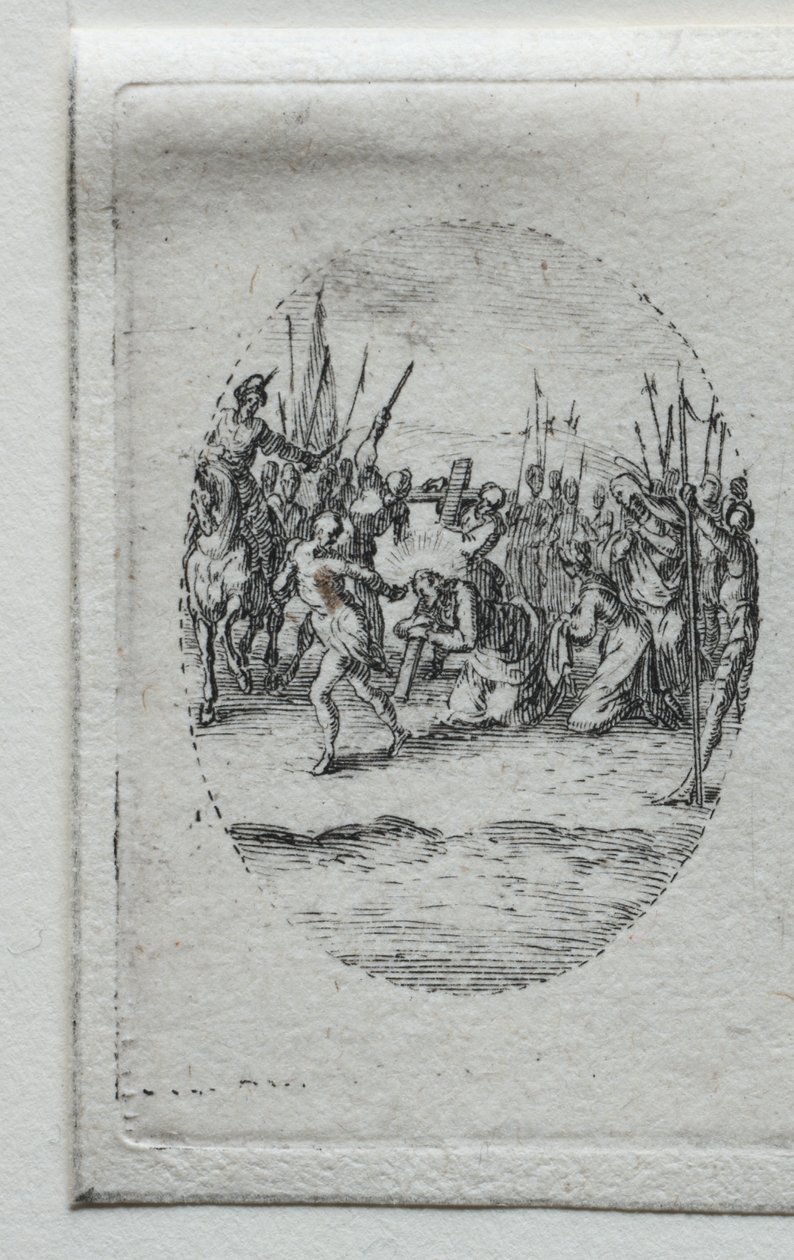 Lidenskabens mysterier: korsbæringen. af Jacques Callot