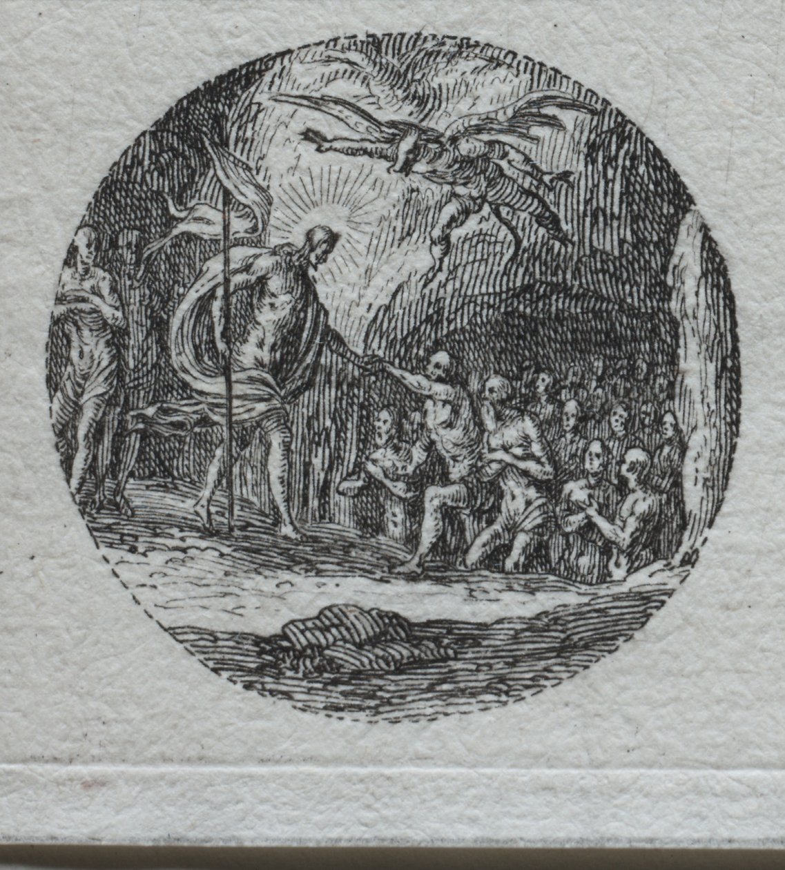 The Mysteries of the Passion: The Descent into Limbo. af Jacques Callot