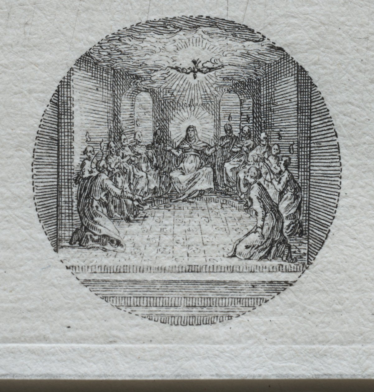 Lidenskabens mysterier: Helligåndens nedstigning af Jacques Callot