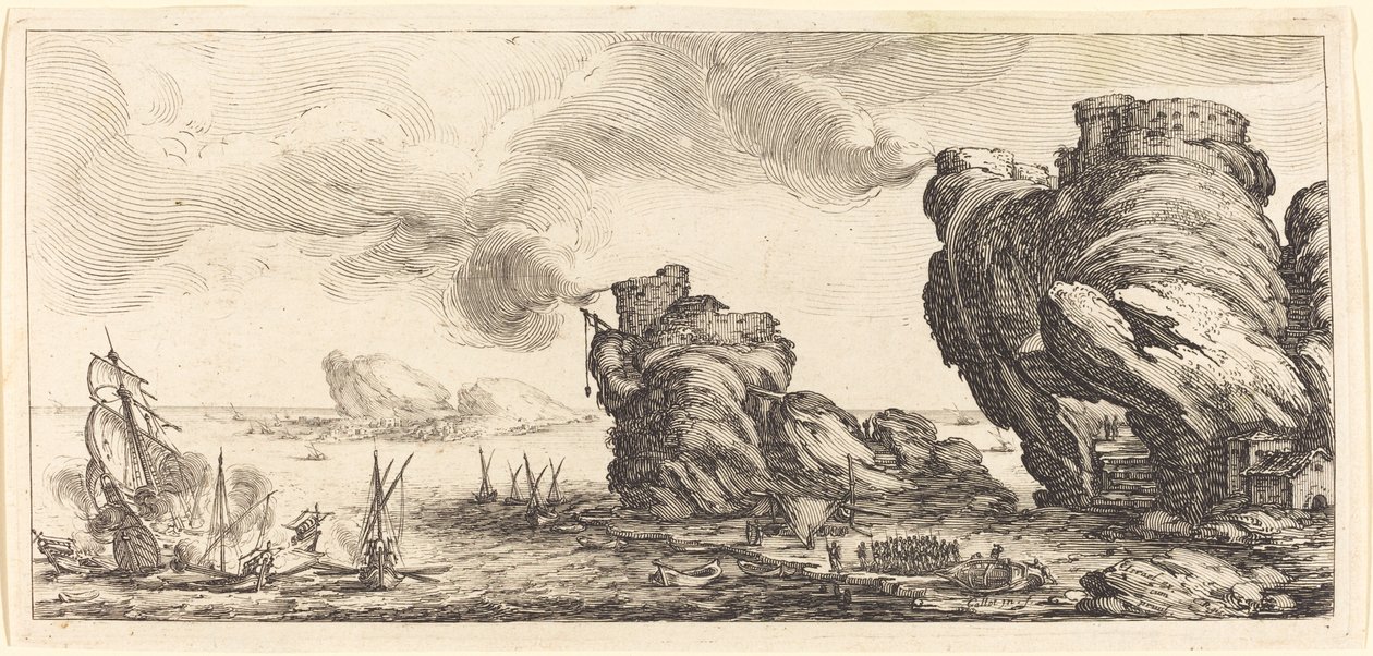 Søslaget af Jacques Callot