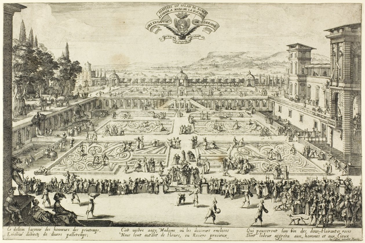 Palace Gardens i Nancy af Jacques Callot
