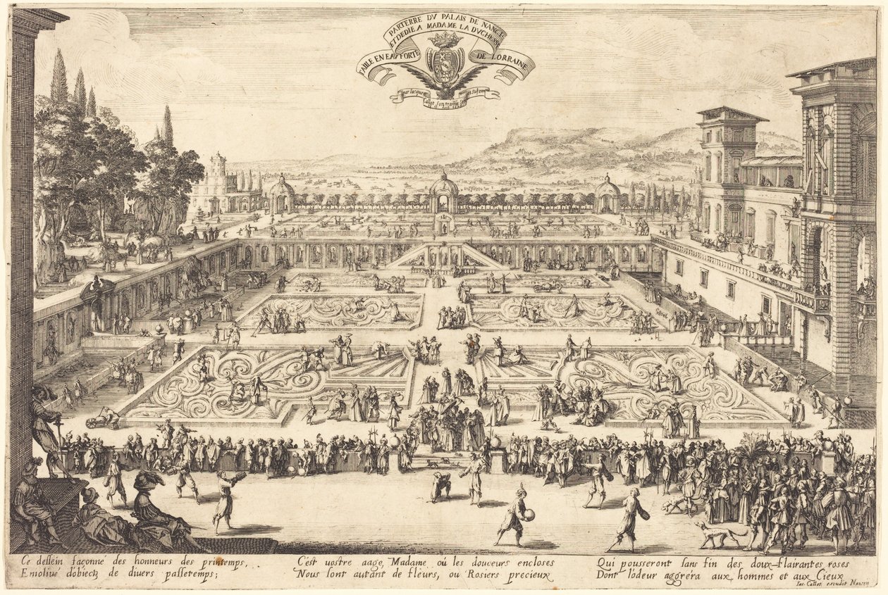 Slotshaven i Nancy af Jacques Callot