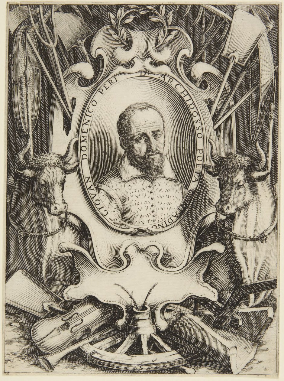 Portrættet af Giovanni Domenico Peri af Jacques Callot