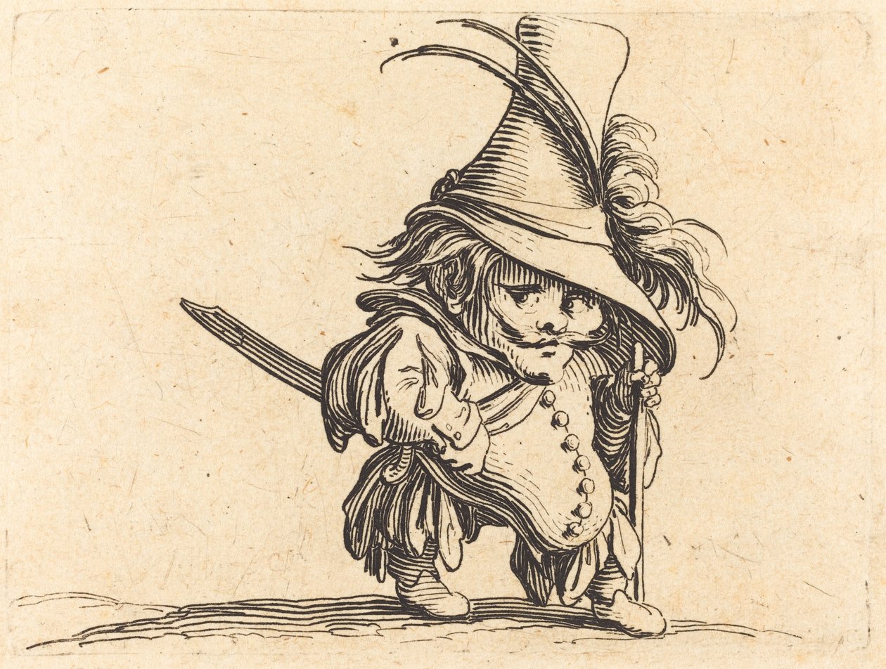 Den potbellied mand med den høje hat af Jacques Callot