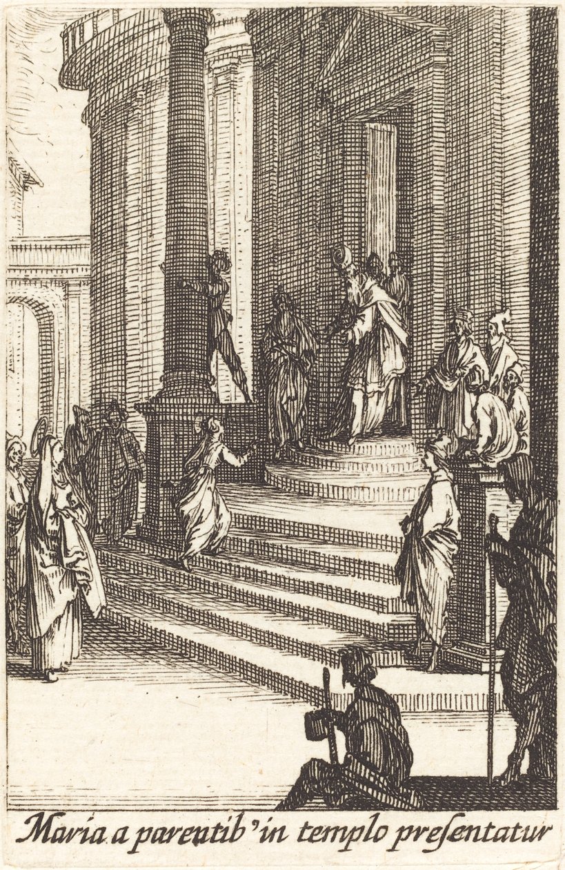 Præsentationen af Jomfruen, i eller efter 1630. af Jacques Callot