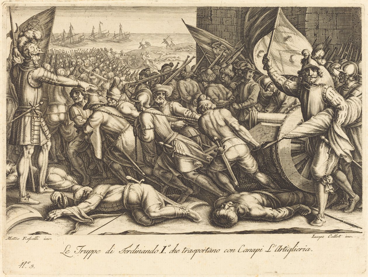 Troppernes Genindskibning af Jacques Callot