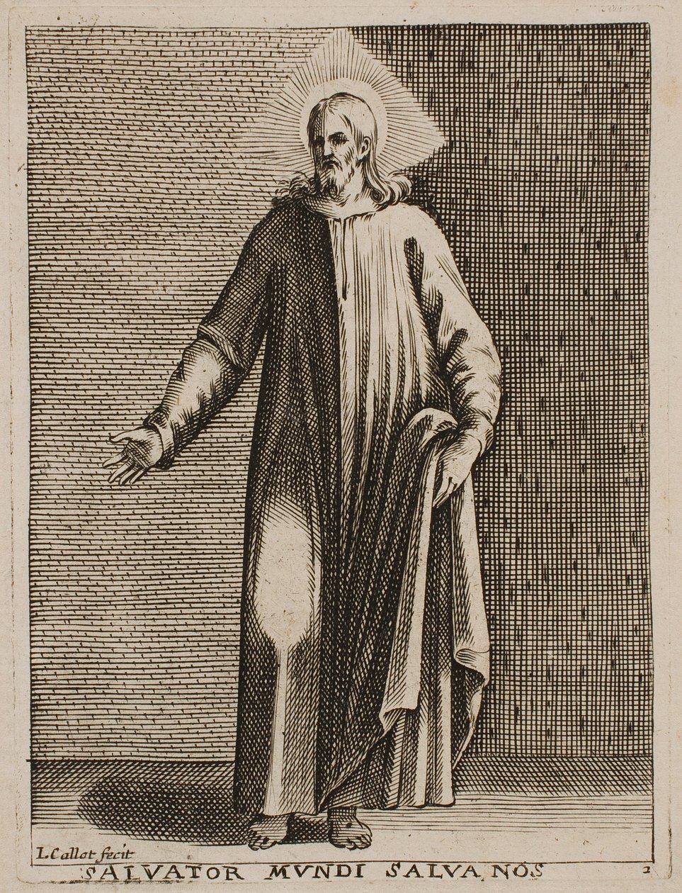 Verdens Frelser, fra serien »Billeder fra Rom« af Jacques Callot