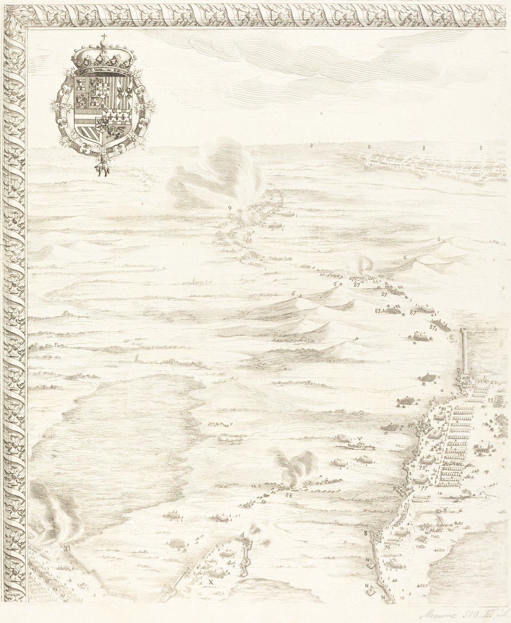 Belejringen af Breda [plade 1 af 6] af Jacques Callot
