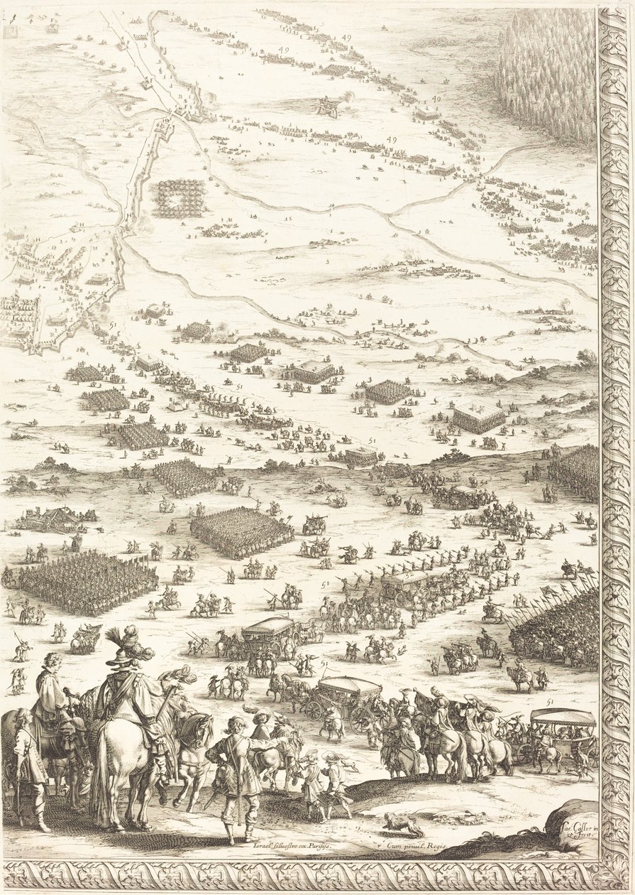 Belejringen af Breda [plade 6 af 6] af Jacques Callot
