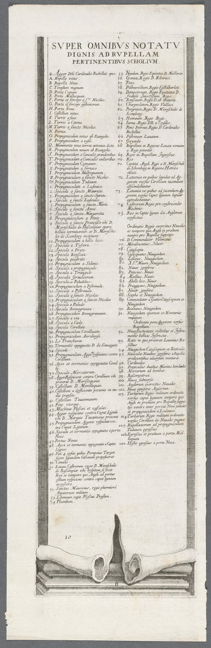 Belejringen af La Rochelle: Tavle 13, 1628-1630. af Jacques Callot