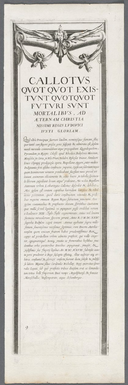 Belejringen af La Rochelle: Planche 8 af Jacques Callot