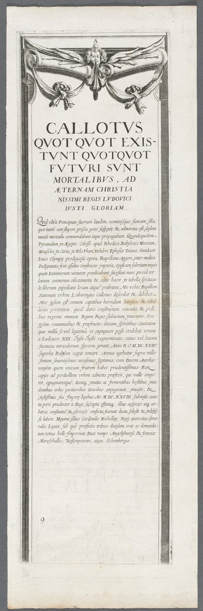 Belejringen af La Rochelle: Tavle 8, 1628-1630. af Jacques Callot