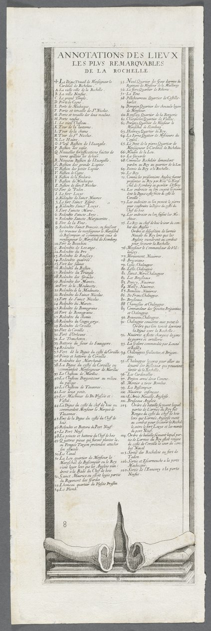 Belejringen af La Rochelle: Tavle 9 af Jacques Callot