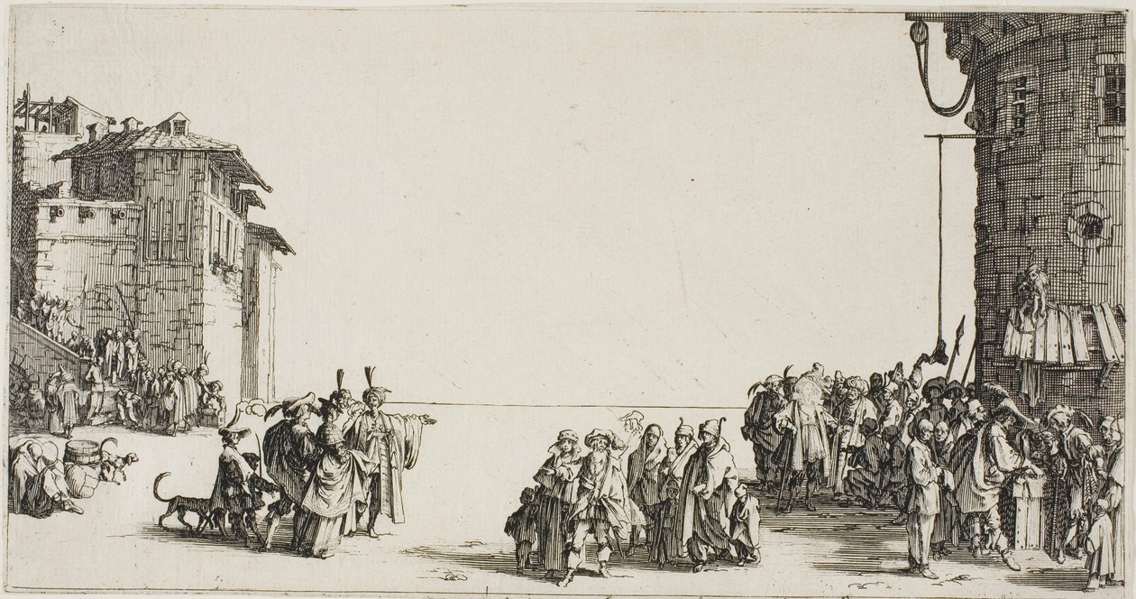Slavemarkedet af Jacques Callot