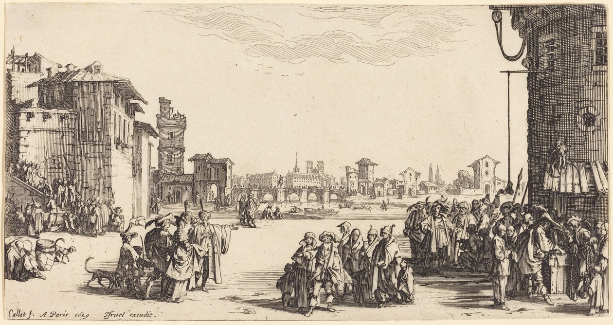 Slavemarkedet af Jacques Callot