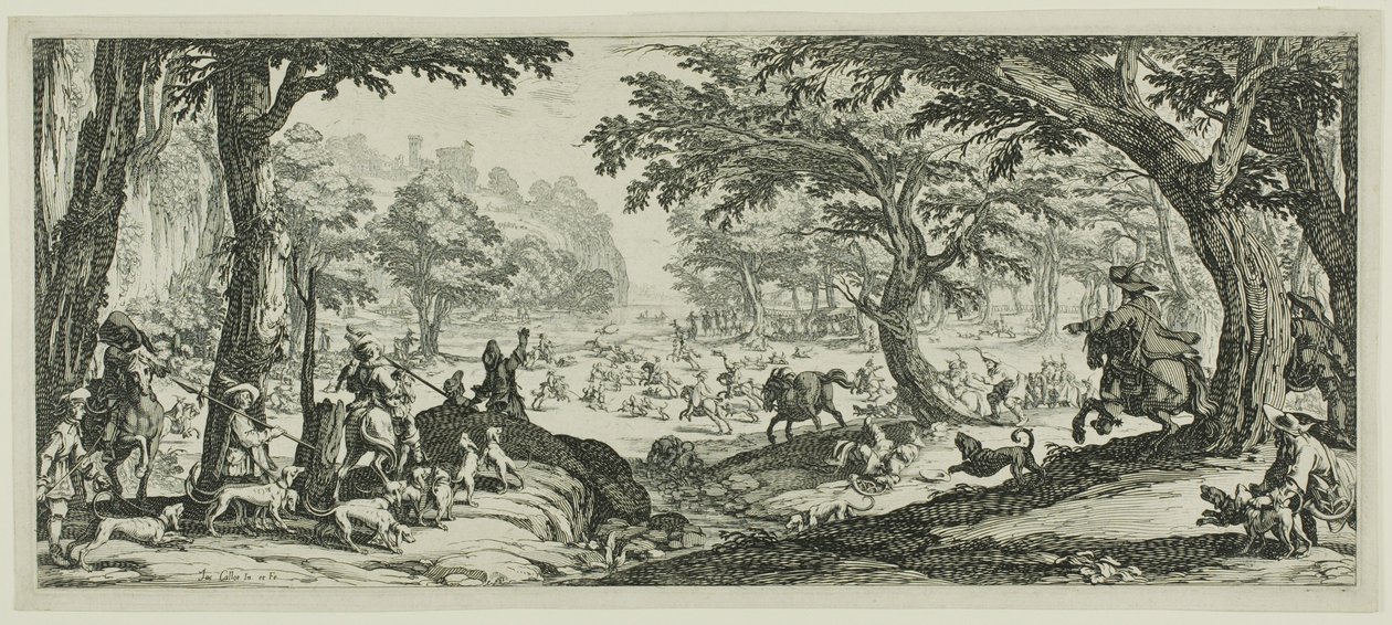 Hjortejagten af Jacques Callot