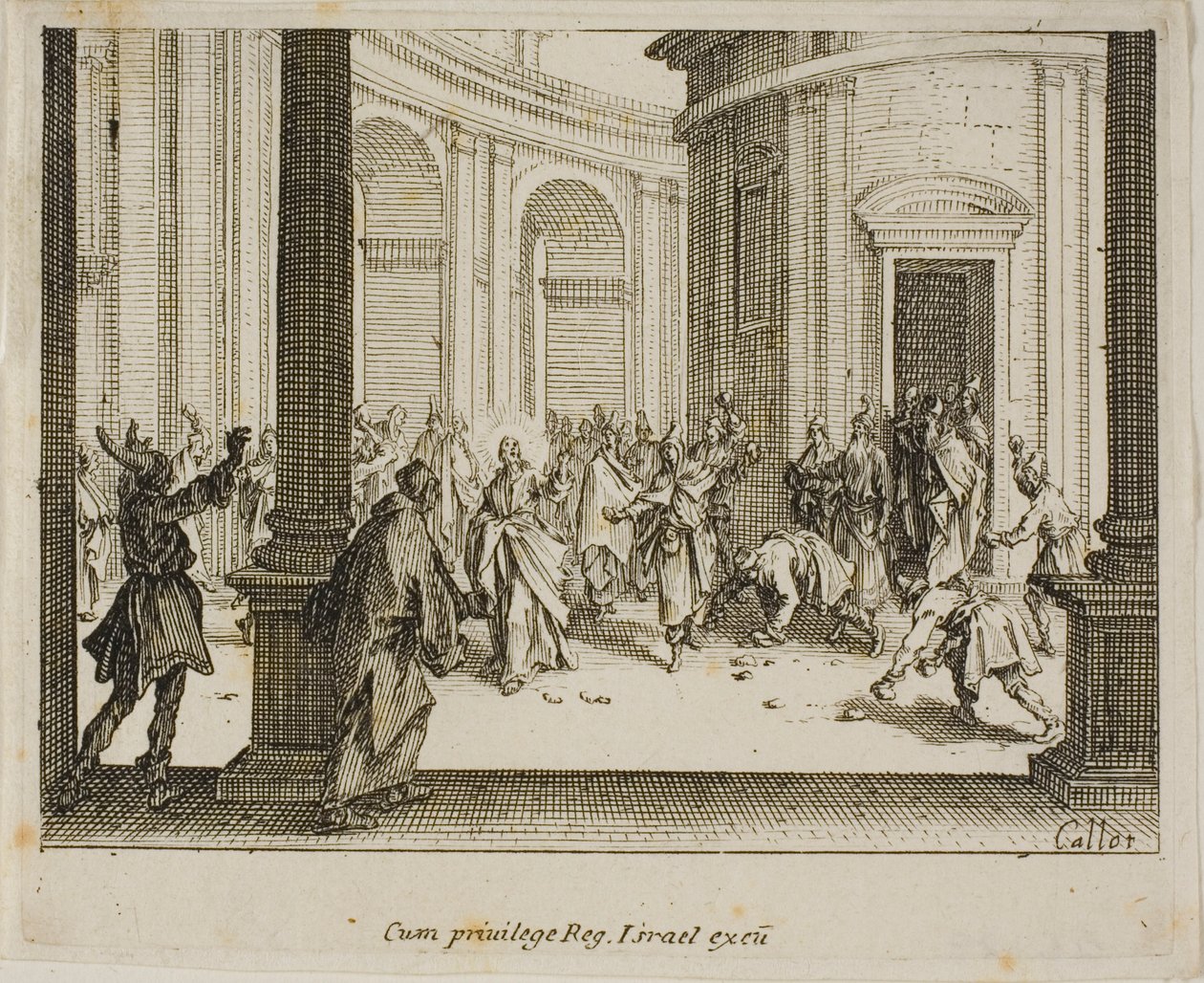 Steningen af Jesus, fra Det Nye Testamente af Jacques Callot