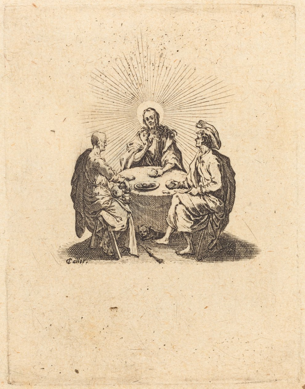 Nadveren i Emmaus af Jacques Callot