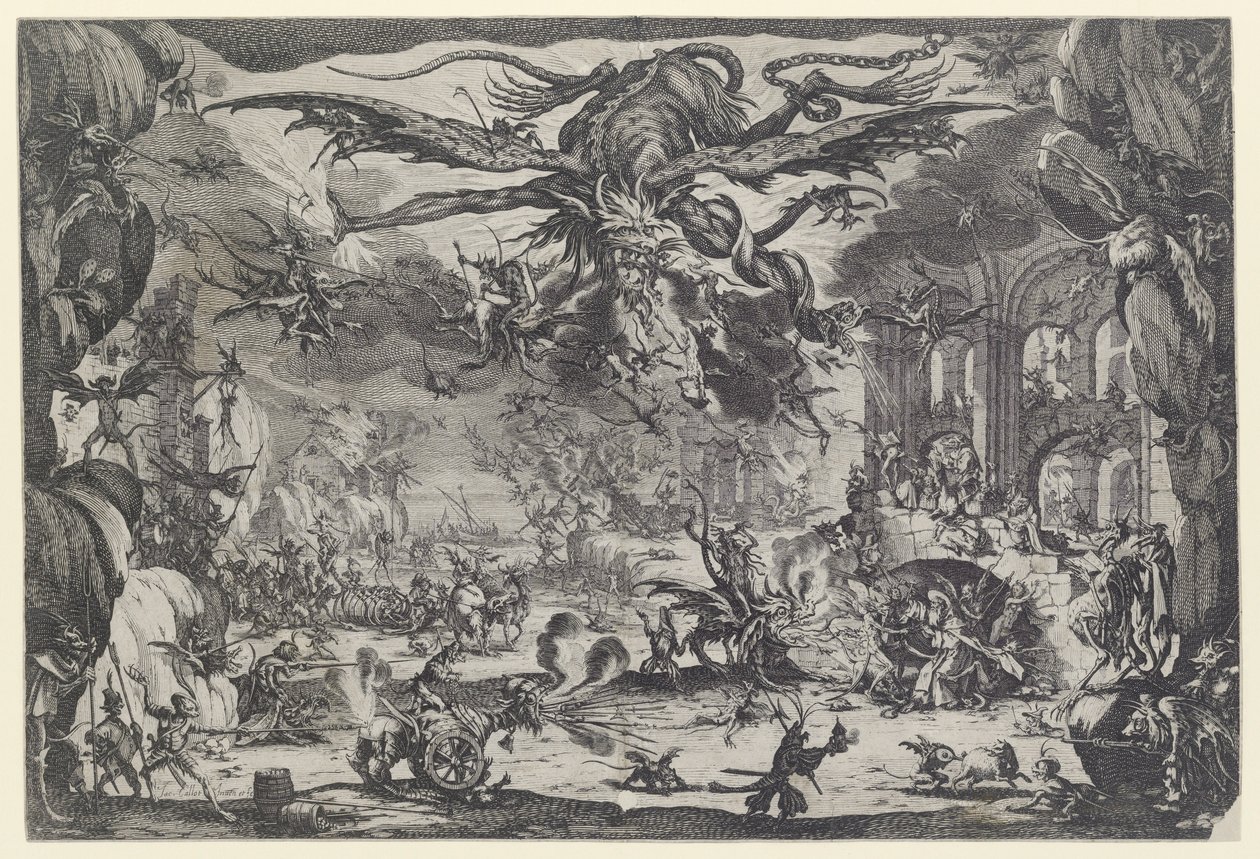Sankt Antons fristelse (La tentation de St. Antoine) af Jacques Callot