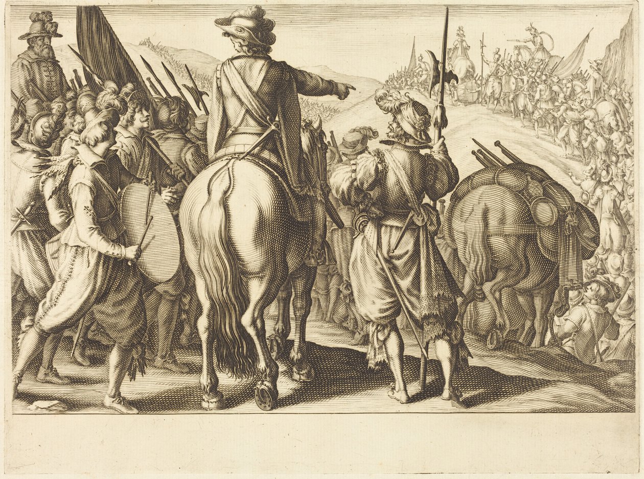 Tropperne på march af Jacques Callot