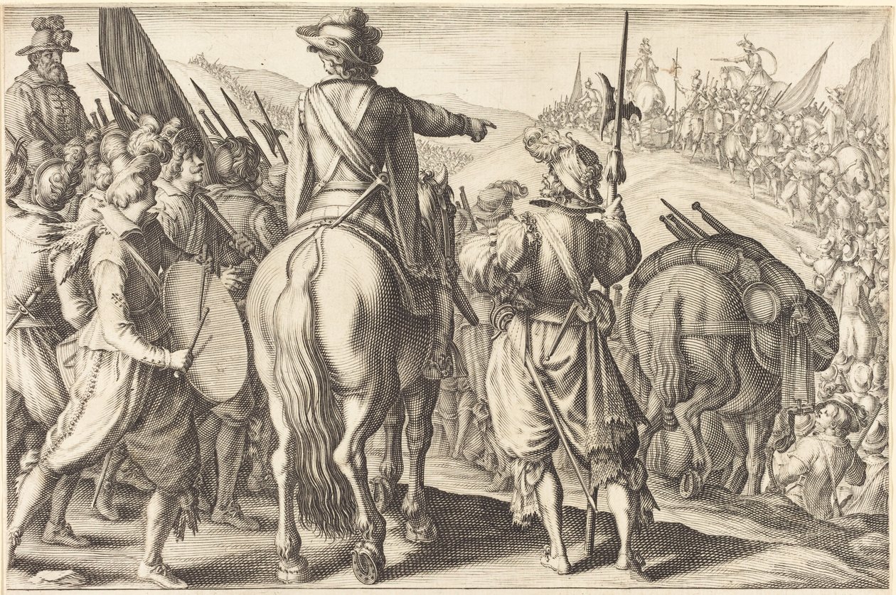 Tropperne på march af Jacques Callot