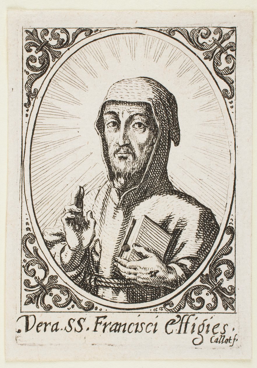 Sankt Frans’ sande ansigt af Jacques Callot