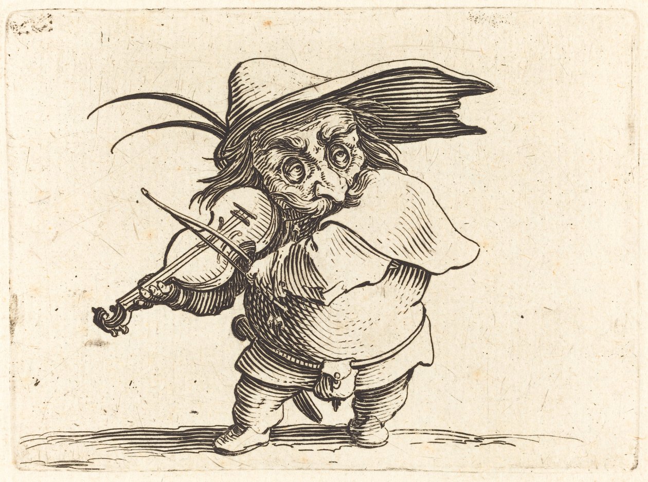 Violinspilleren af Jacques Callot