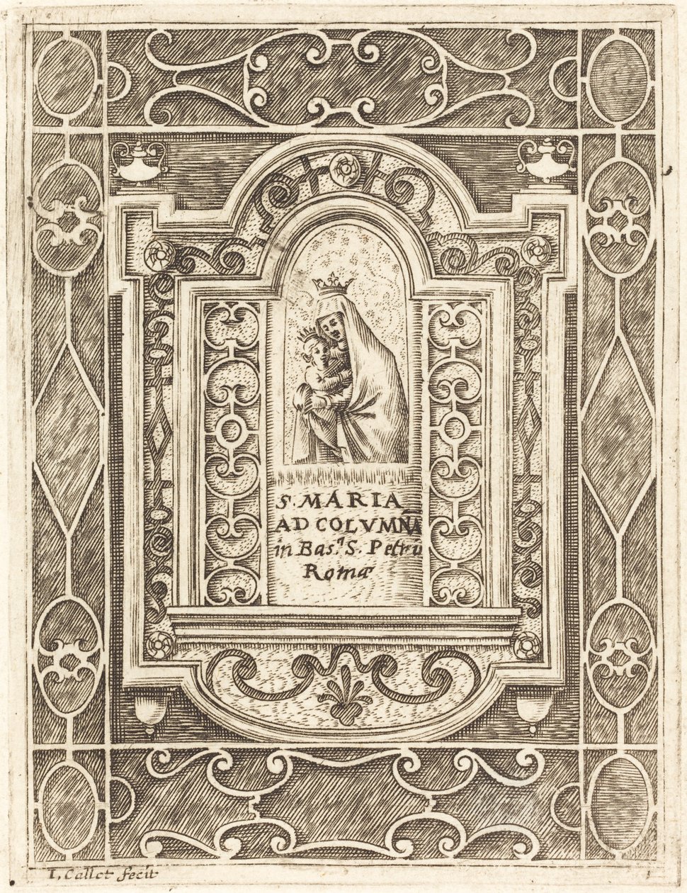 Jomfruen ved Søjlen af Jacques Callot