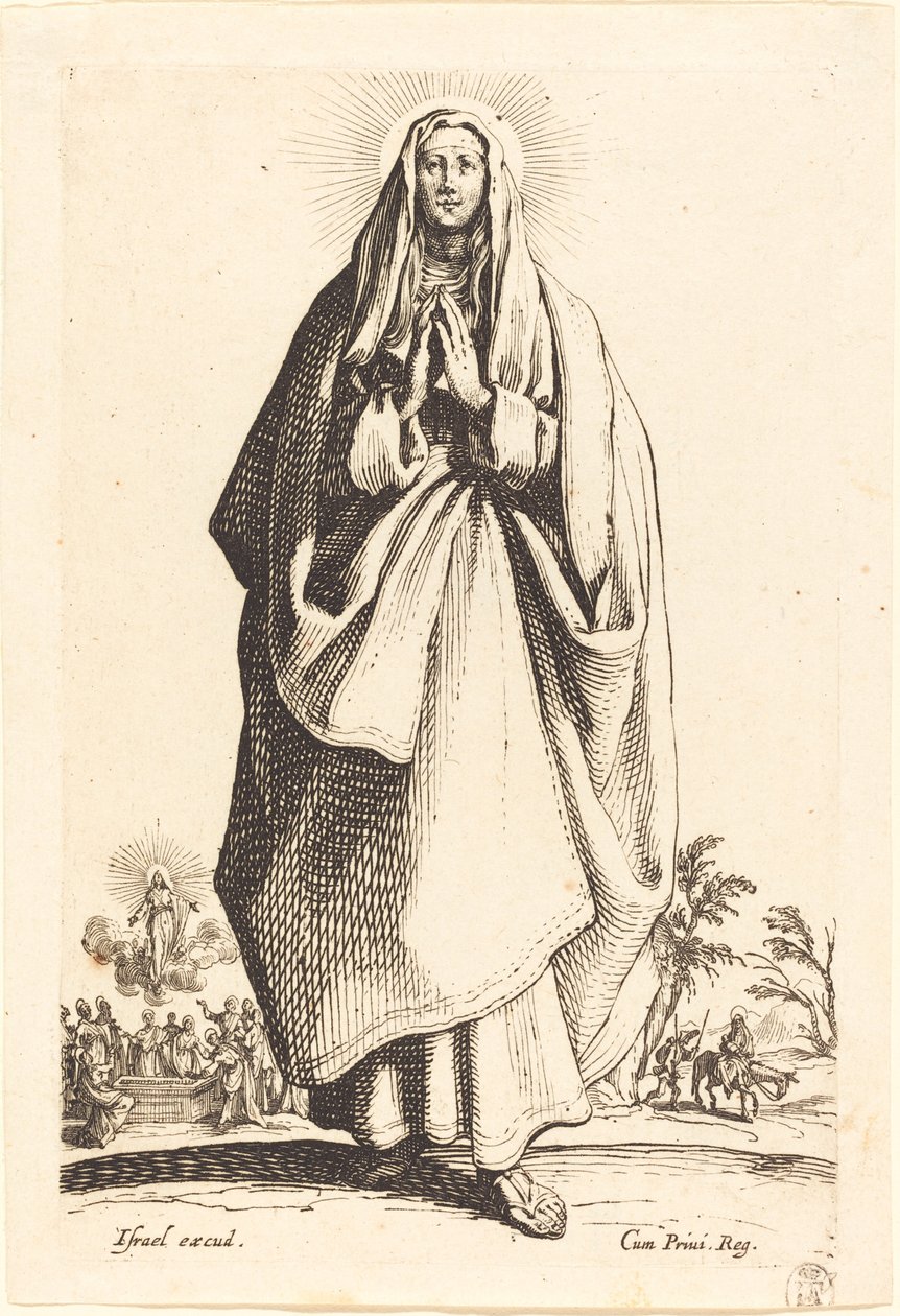 The Virgin, udgivet 1631. af Jacques Callot
