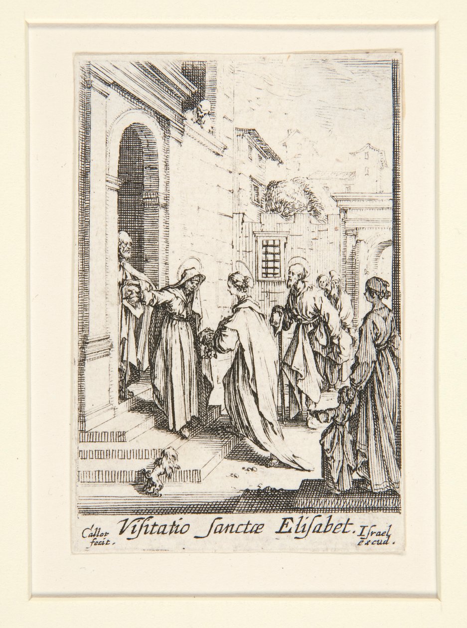 Visitationen, nr. 6, fra Jomfruens liv af Jacques Callot