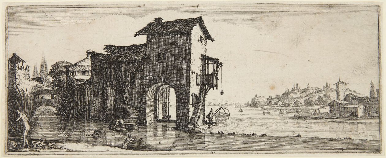 Vandmøllen af Jacques Callot