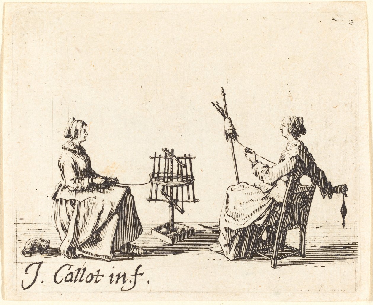 Vinderen og Spinneren af Jacques Callot