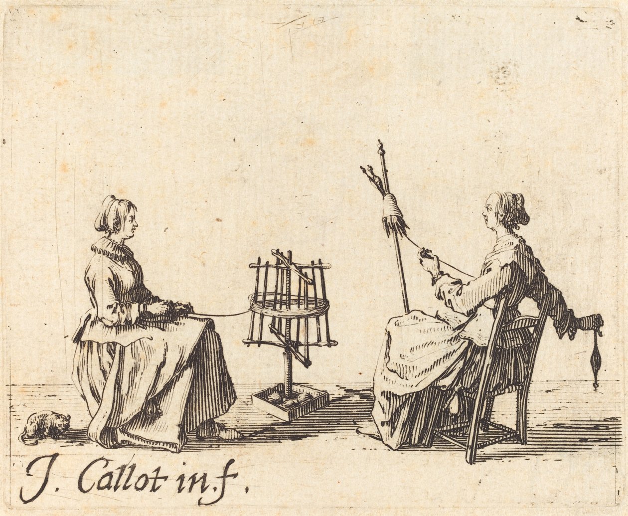 Vinderen og Spinneren af Jacques Callot