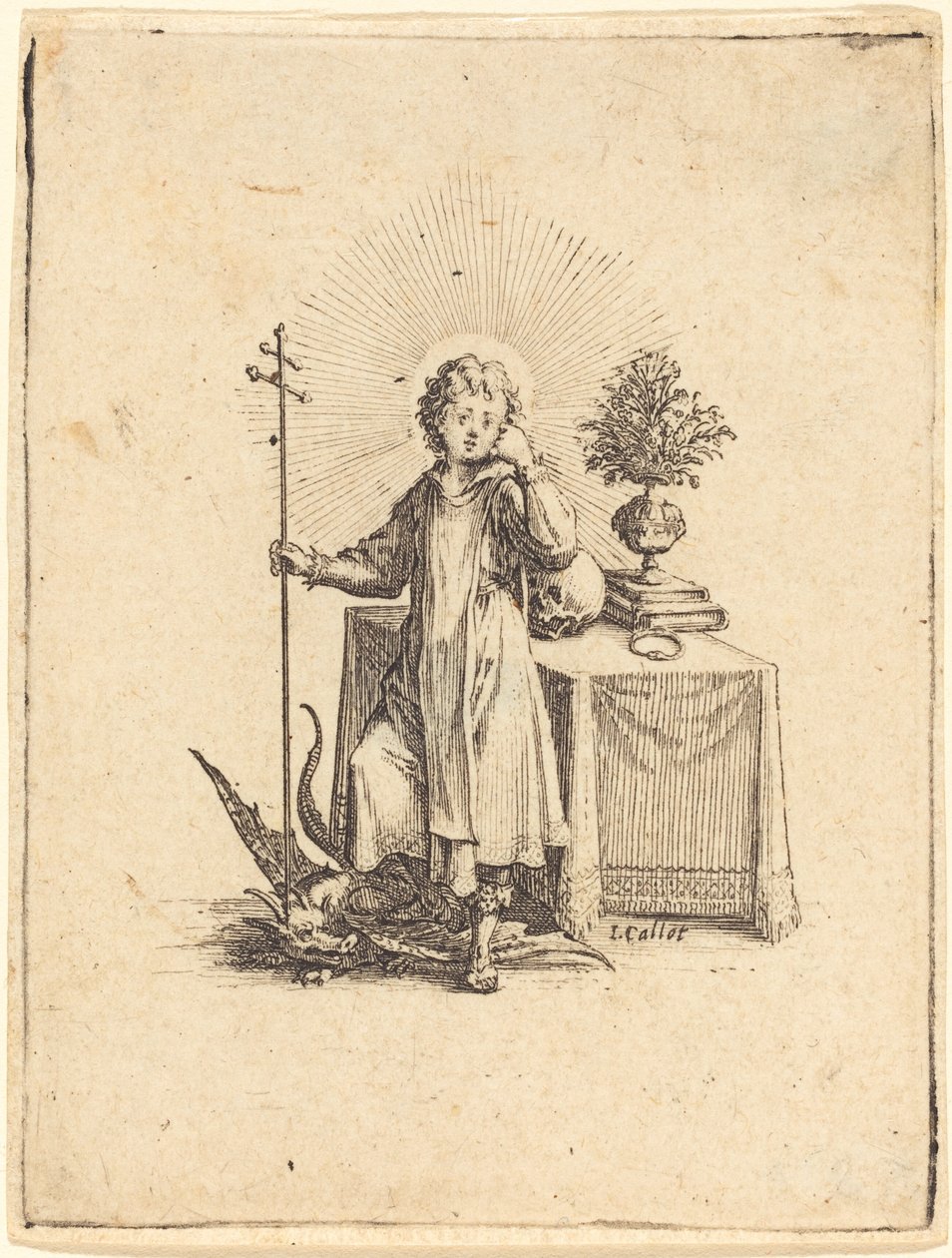 Den unge Jesus af Jacques Callot