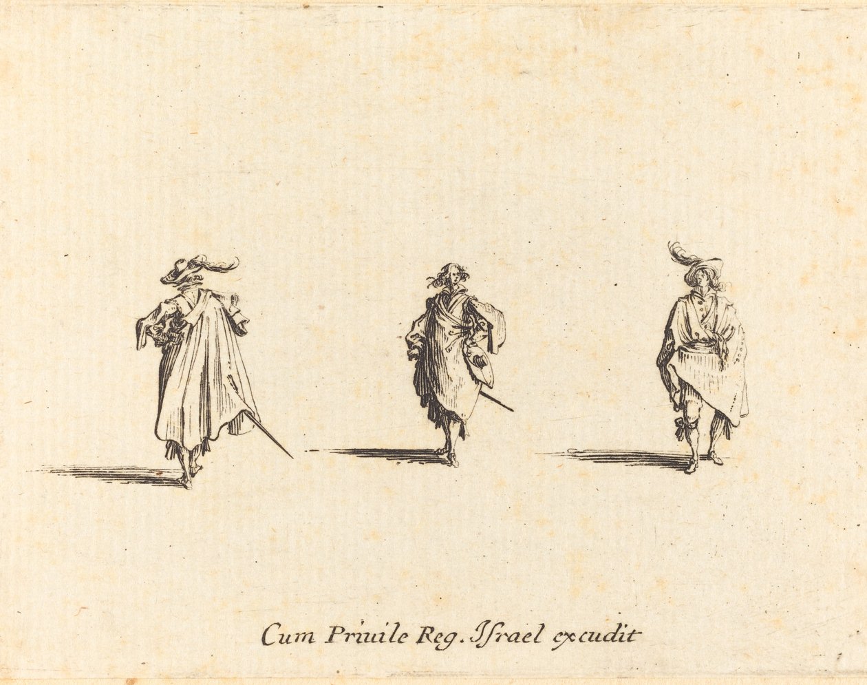 Tre herrer af Jacques Callot