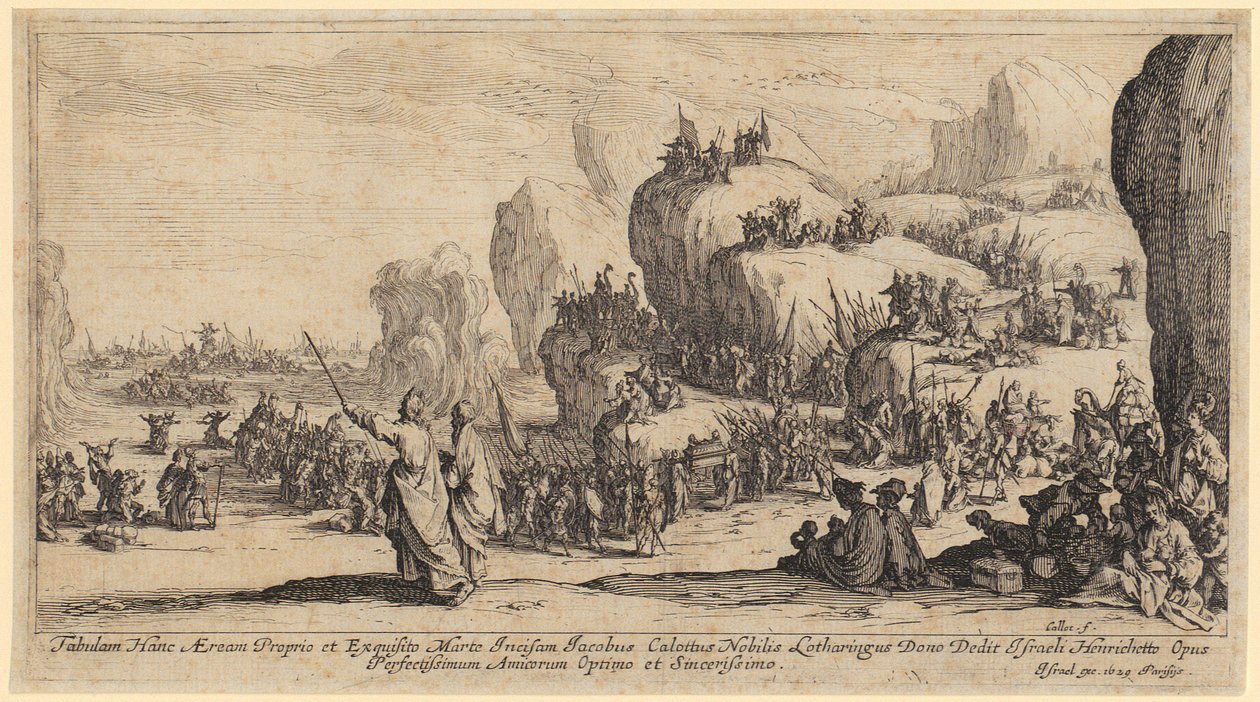 Tropper forlader deres skibe af Jacques Callot