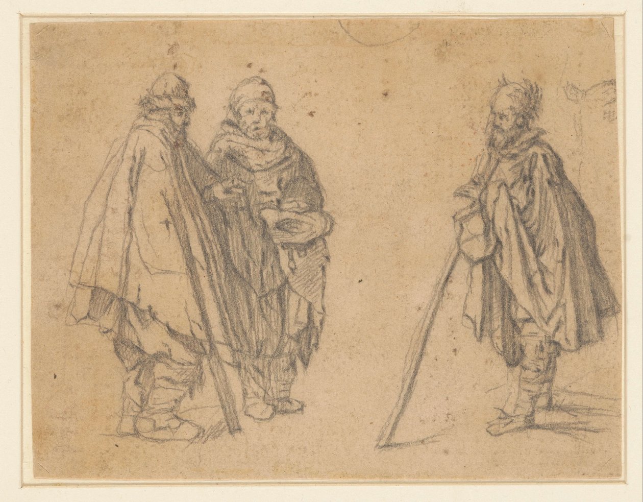 To undersøgelser af tiggere af Jacques Callot