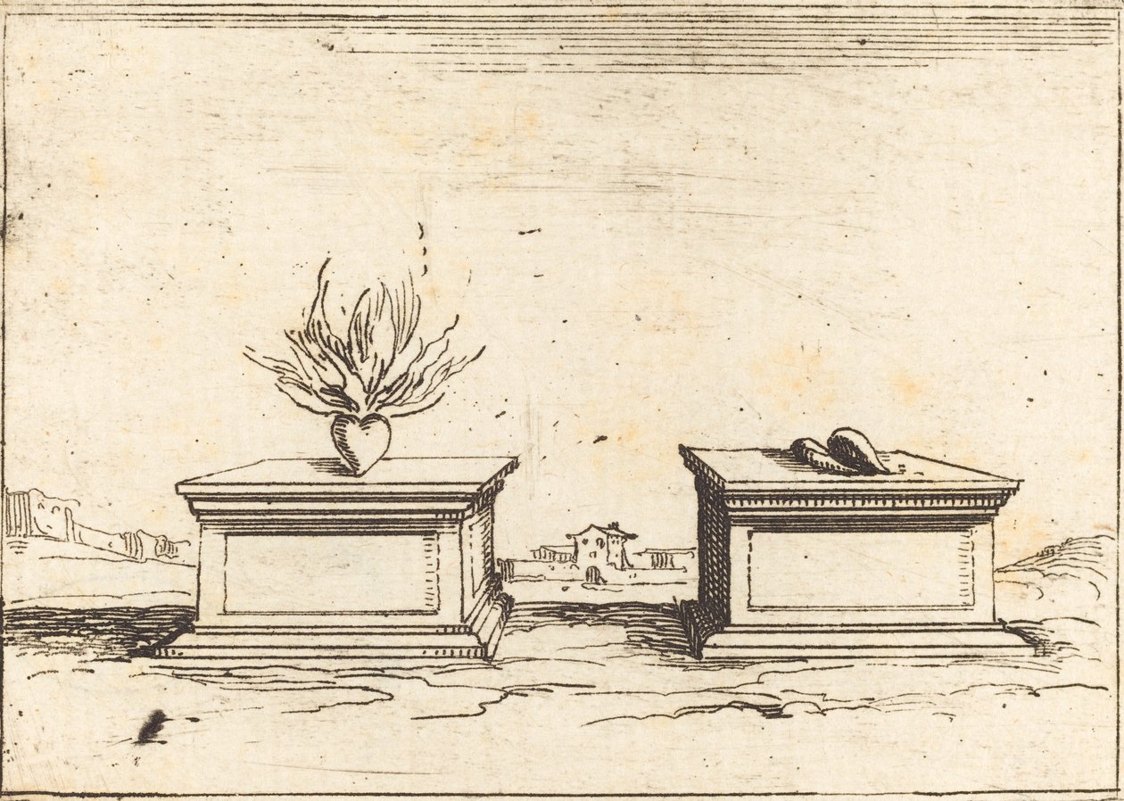 To Hjerter af Jacques Callot