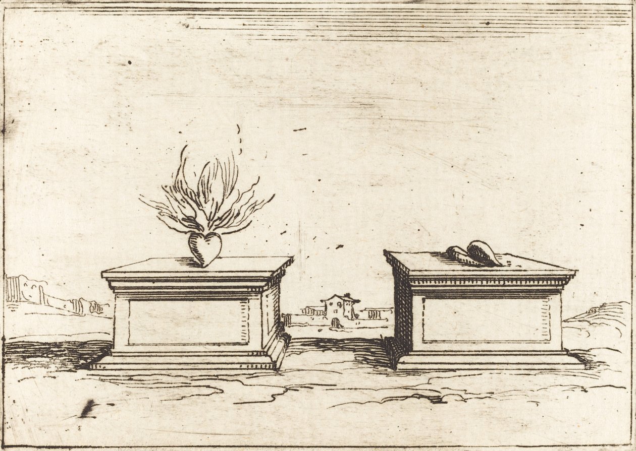 To Hjerter af Jacques Callot