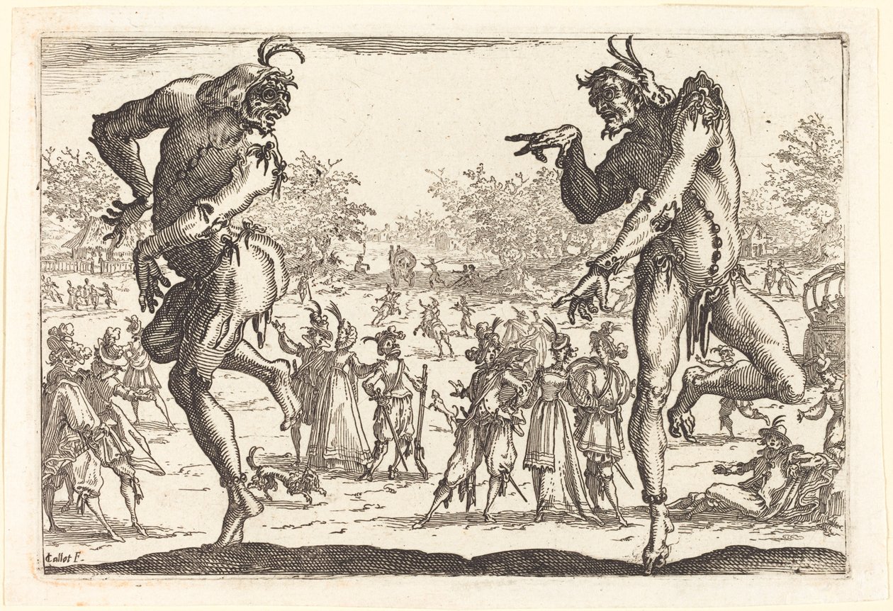 To Zanni af Jacques Callot
