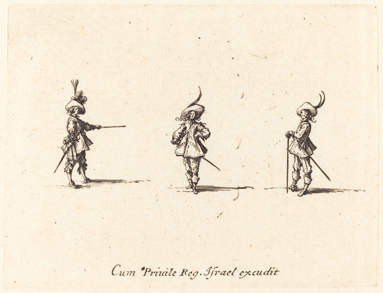 Ubevæbnet øvelse af Jacques Callot