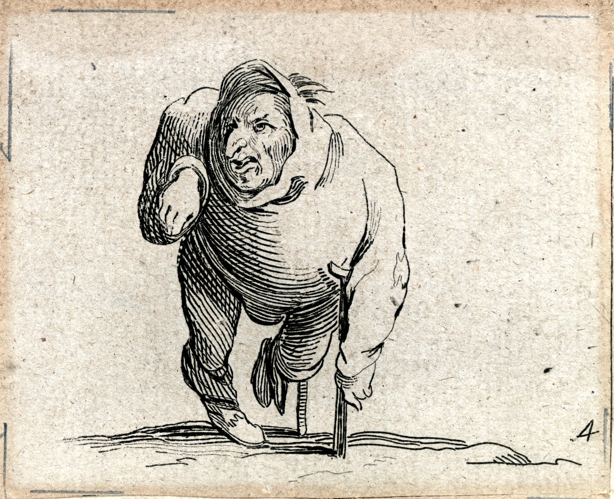 Varie Figure Gobbi ... (gravering) af Jacques Callot